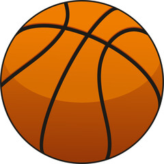 Basketball ball isolated sport equipment icon
