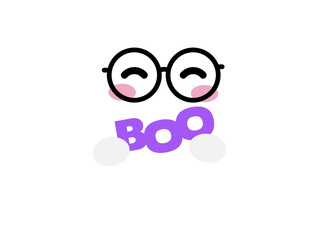 Scary and cute ghosts for Halloween