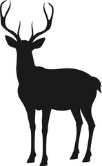 Buck reindeer animal isolated hunting sport mascot