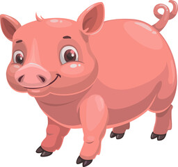 Cartoon pig little piglet chinese horoscope animal