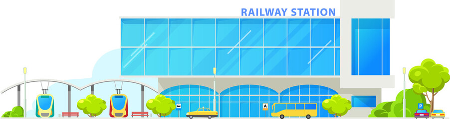 Building railway station isolated subway terminal