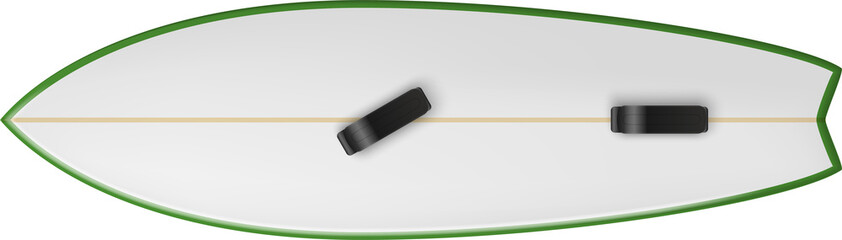 Surfboard tow-in type isolated board, assistance