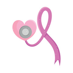 stethoscope shape with heart