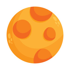 Obraz premium cheese moon icon