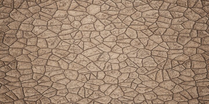 close up of a texture of cracked dried soil 