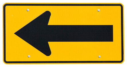Signs: Road Turns Left Ahead