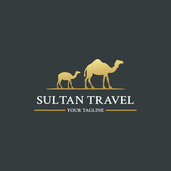Camel And Baby Camel Logo Vector For The Best Camel Icon Illustration