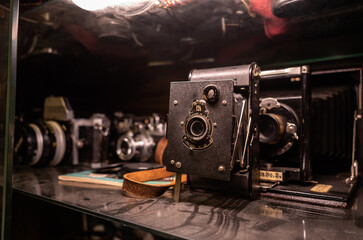old camera in a workshop
