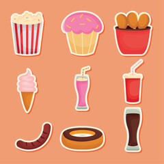 fast food icon collection