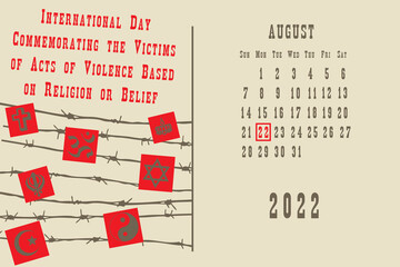 International Day Acts of Violence Based on Religion