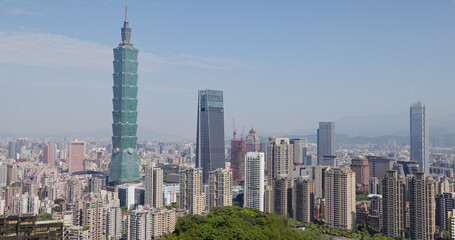 Fototapeta premium Taipei city skyline