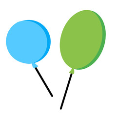 Ballon vector elements