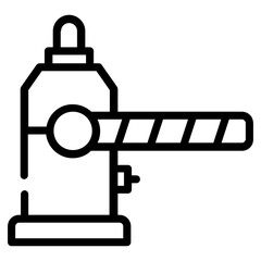 A toll booth line icon download