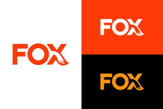 Typography of FOX. Very suitable for symbol, logo, company name, brand name, personal name, icon and many more.