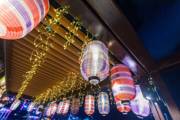 Lantern decoration in Lantern Festival for Mid-autumn festival in Hong Kong