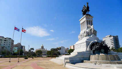 Fototapeta premium Flags in Cuba