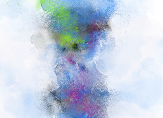 Fototapeta premium abstract watercolor textured background. Design for your date, postcard, banner, logo.