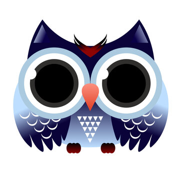  Cartoon owl cute.