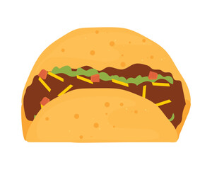 taco icon on white background