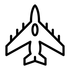 plane line icon