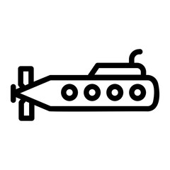 submarine line icon