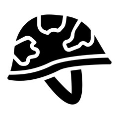 helmet glyph icon