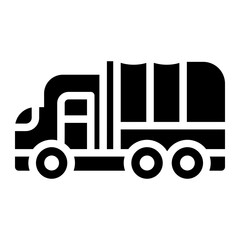 military truck glyph icon