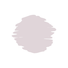 Color brush that has been painted into various shapes and text frames.