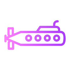 submarine gradient icon