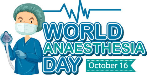 World Anaesthesia Day Logo Concept