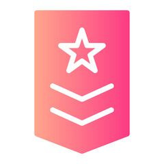 military rank gradient icon