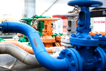 Oil nozzle with shut-off valve enter the industrial factory