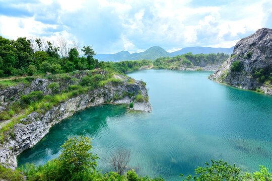 Blue Lagoon, the Emerald Pool at Phu Pha Man, the grand canyon of Khon Kaen. New attractions are gaining popularity with tourists. Mining, Quarry