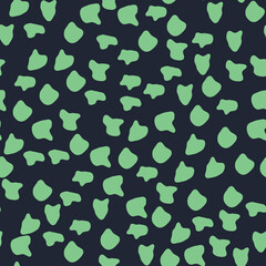 Abstract blob splash design template on dark backdrop. Vector illustration design. Decorative textile seamless pattern template background