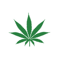 Marijuana leaf. The mark of a narcotic substance used in medicine. Cannabis leaf text frame.