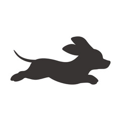 Dachshund dog silhouettes running in various poses Ideas for dog lovers