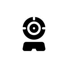 webcam vector icon. computer component icon solid style. perfect use for logo, presentation, website, and more. simple modern icon design solid style