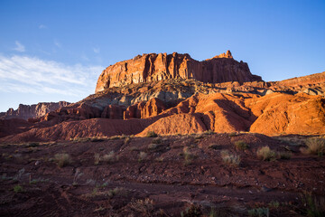Beautiful landscape in the Capitol Reef National Park in Utah, USA