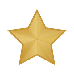 Obraz premium gold design star