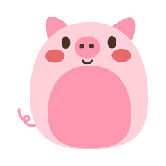 Obraz na płótnie Canvas Pig Design Very Cute Animal