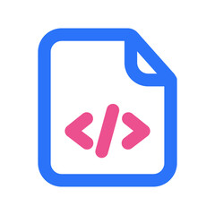 Coding Files Icon Two Tone Color
