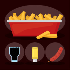 fast food icon collection