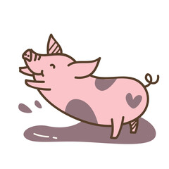 Pig Design Very Cute Animal