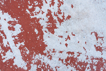 top view asphalt road street red Grey Abstract old dirty dark cement wall background on ground texture.