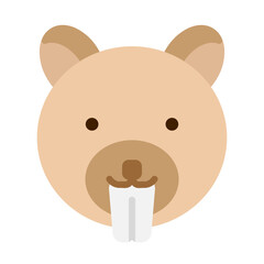 Beaver Face Icon