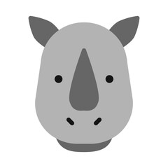 Rhinoceros Face Icon