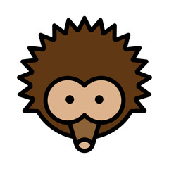 Hedgehog Face Icon