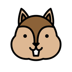 Squirrel Face Icon