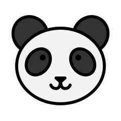 Fototapeta premium Panda Face Icon