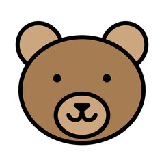 Bear Face Icon